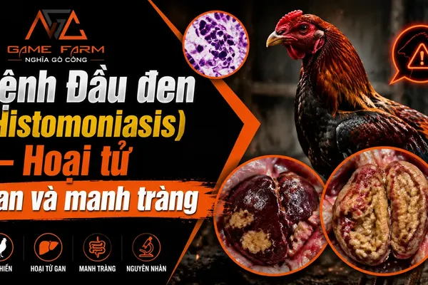 Bệnh Đầu Đen Gà (Histomoniasis): Nguyên Nhân, Triệu Chứng và Phác Đồ Điều Trị