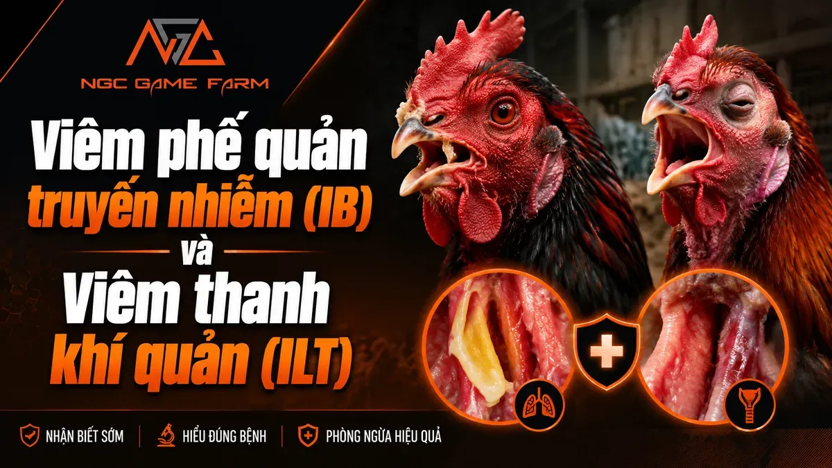Bệnh IB và ILT Trên Gà: Cách Phân Biệt, Phác Đồ Điều Trị và Lịch Vaccine