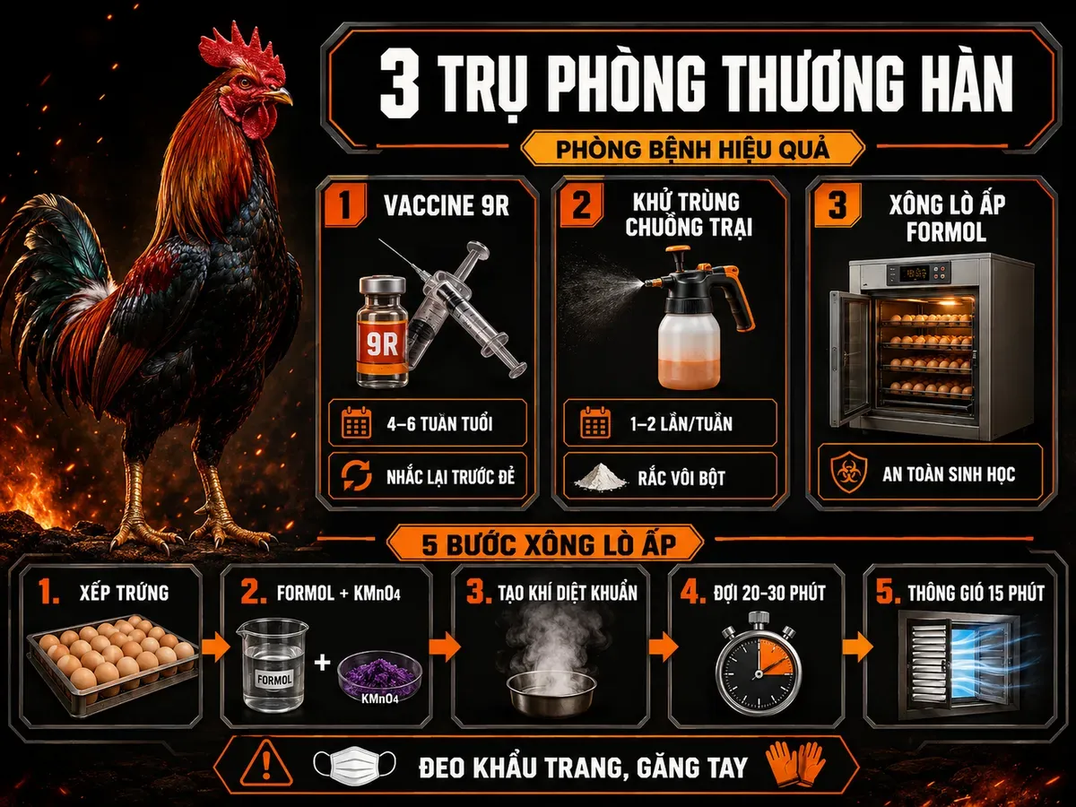 Phòng bệnh thương hàn: vaccine, khử trùng, an toàn sinh học