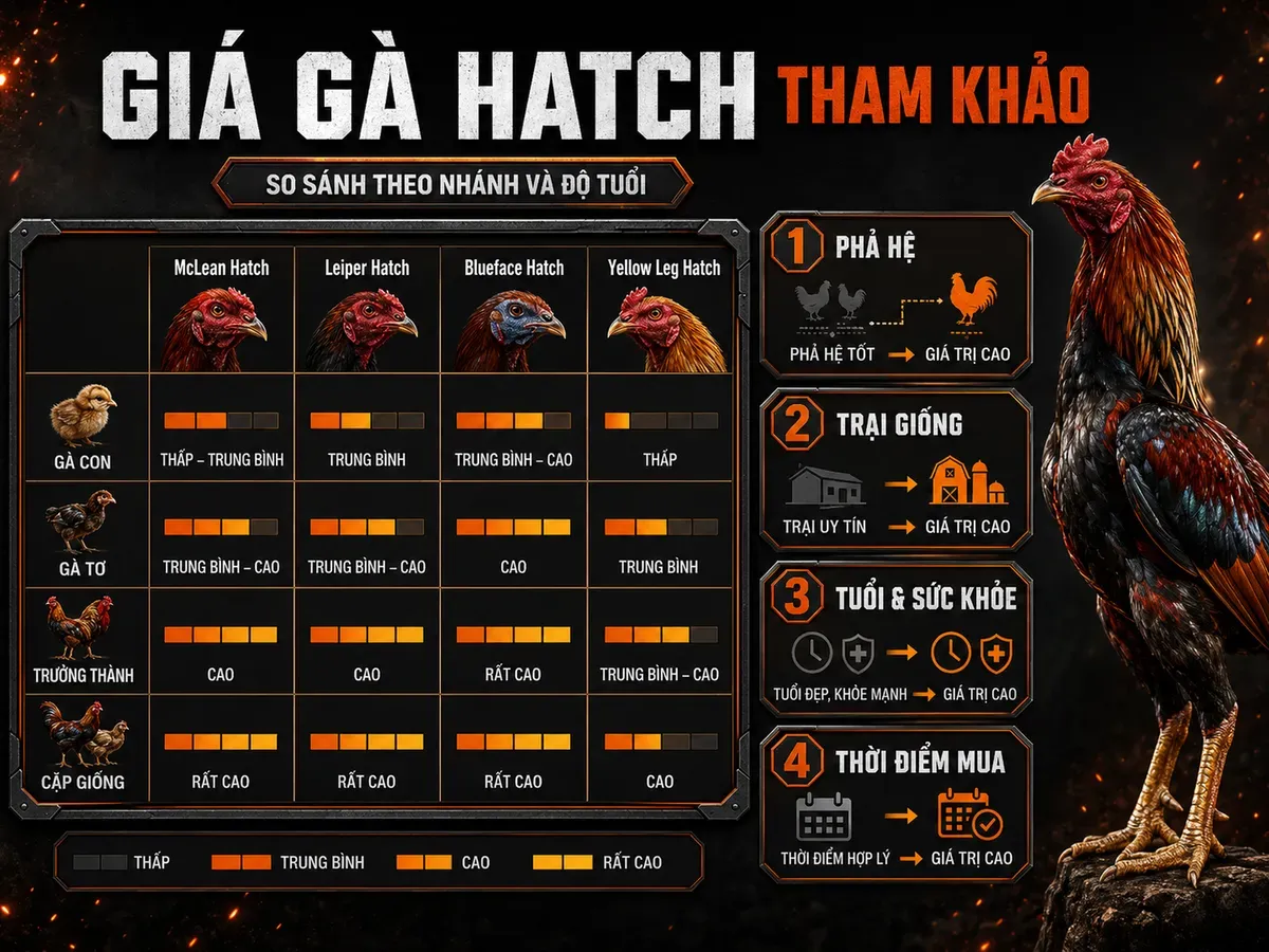 Giá Gà Hatch Tham Khảo 2026