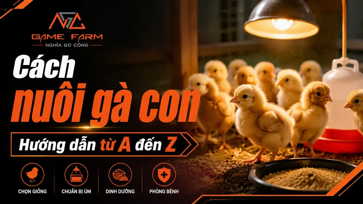 Cách nuôi gà con từ 1 ngày tuổi đến trưởng thành