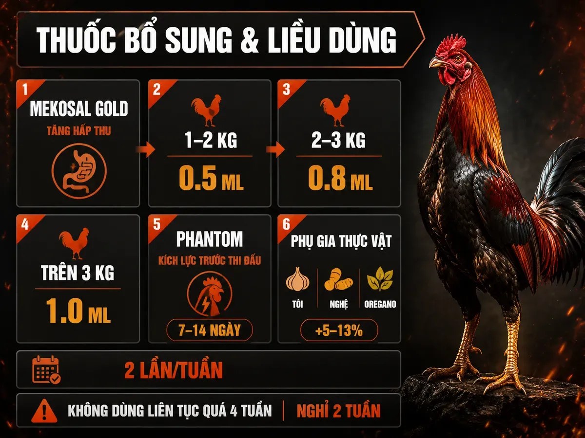 Bước 5 — Thuốc Bổ Sung và Liều Dùng