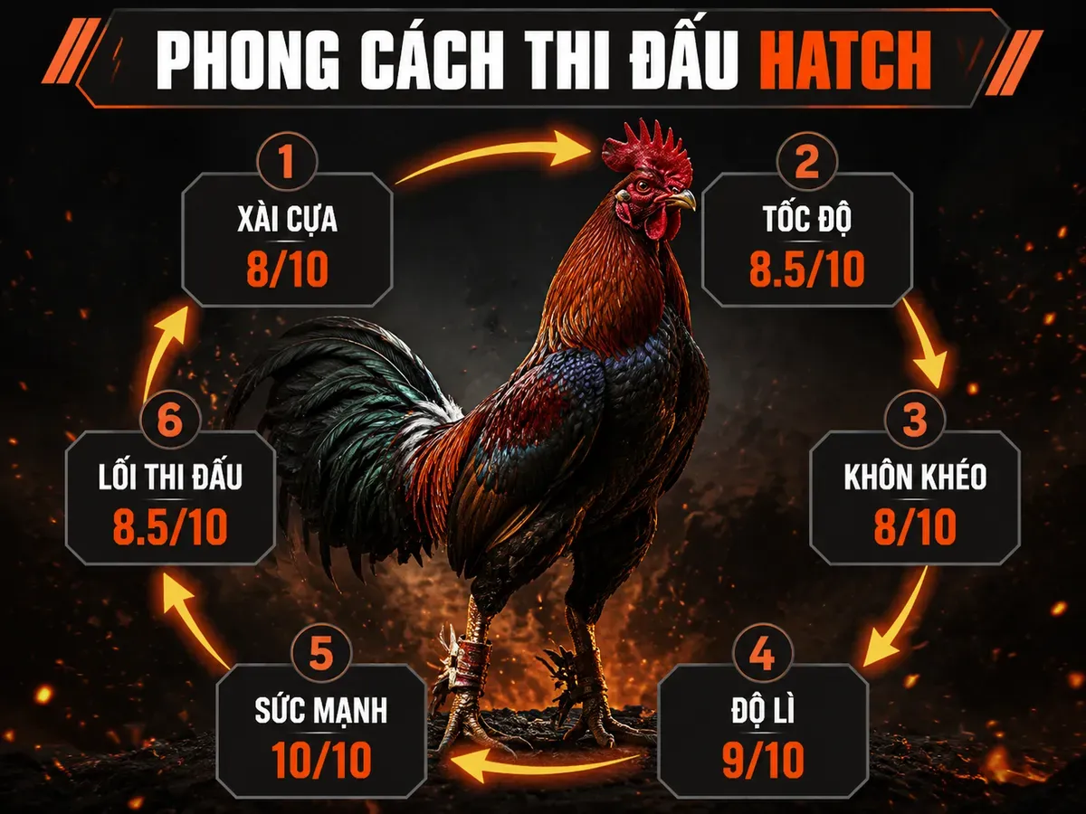 Phong Cách Thi Đấu Của Gà Hatch