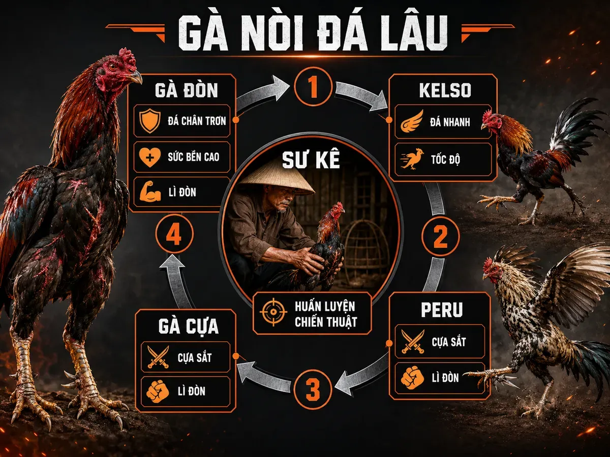 Phong cách thi đấu của gà nòi