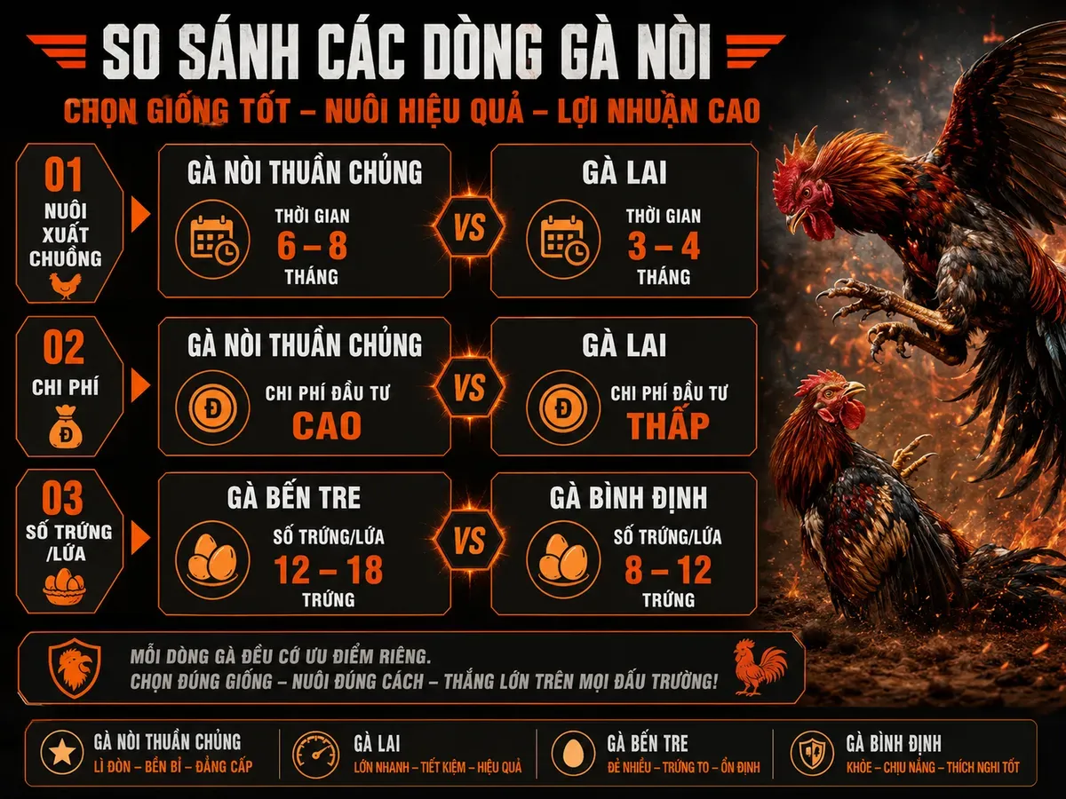 Câu hỏi thường gặp về gà nòi