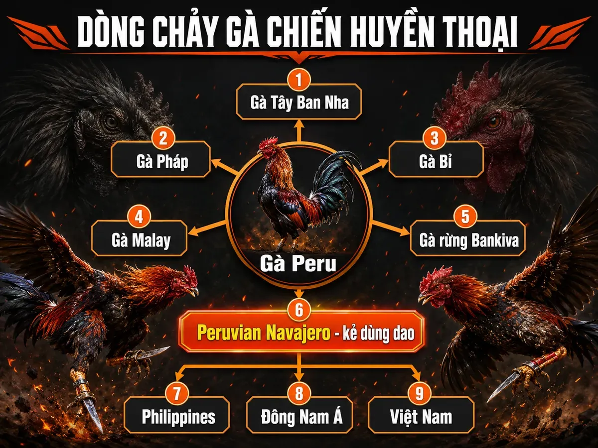 Nguồn gốc dòng gà Peru