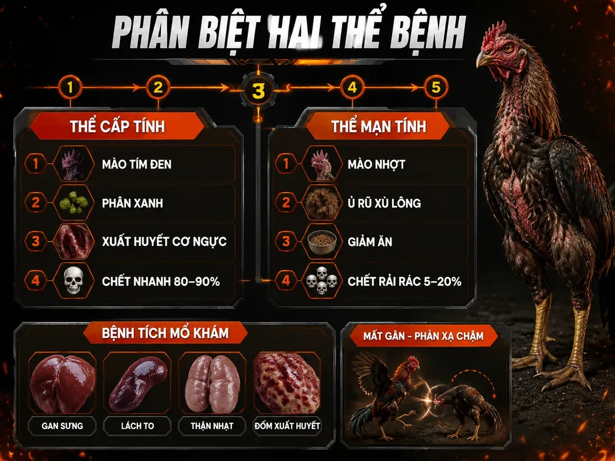 Triệu chứng nhận biết gà bị ký sinh trùng đường máu
