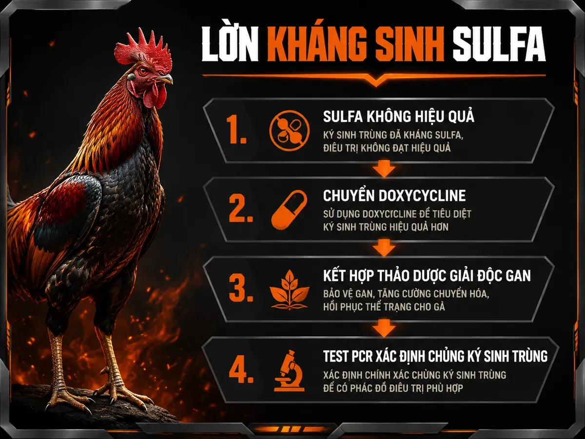 Hiện tượng lờn kháng sinh nhóm Sulfa năm 2026