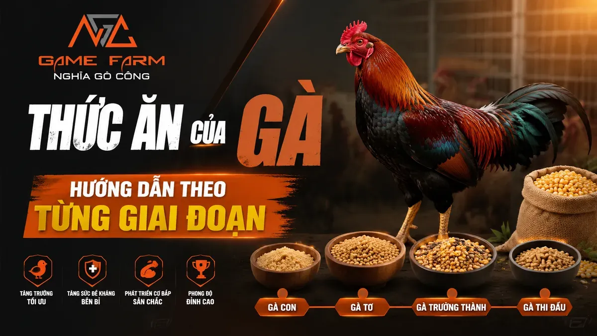 Thức ăn của gà: Phân loại, công thức phối trộn và chế độ ăn theo giai đoạn