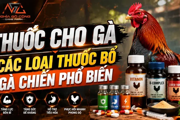 Thuốc cho gà chiến: phân loại, liều dùng và sản phẩm phổ biến 2026