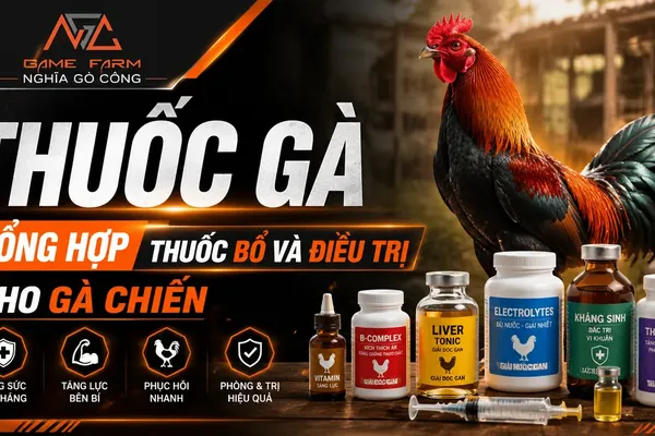 Thuốc gà: phân loại, liều dùng và cách chọn đúng cho gà chiến