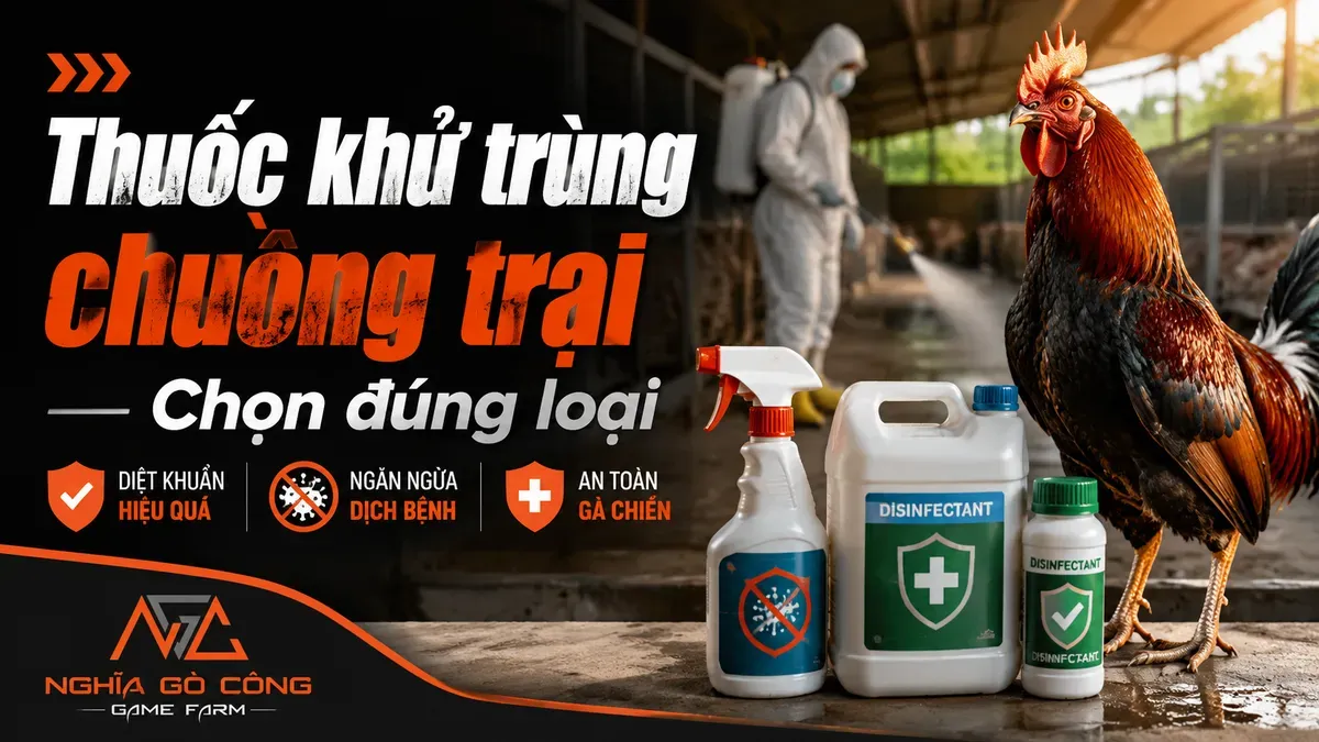 Thuốc Khử Trùng Chuồng Trại: Chọn Đúng Loại, Pha Đúng Liều, Phun Đúng Cách