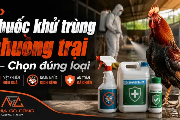 Thuốc Khử Trùng Chuồng Trại: Chọn Đúng Loại, Pha Đúng Liều, Phun Đúng Cách