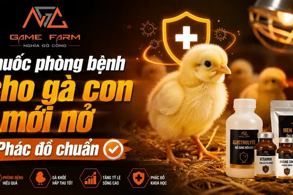 Thuốc phòng bệnh cho gà con mới nở: Phác đồ chuẩn từ ngày 1 đến ngày 21