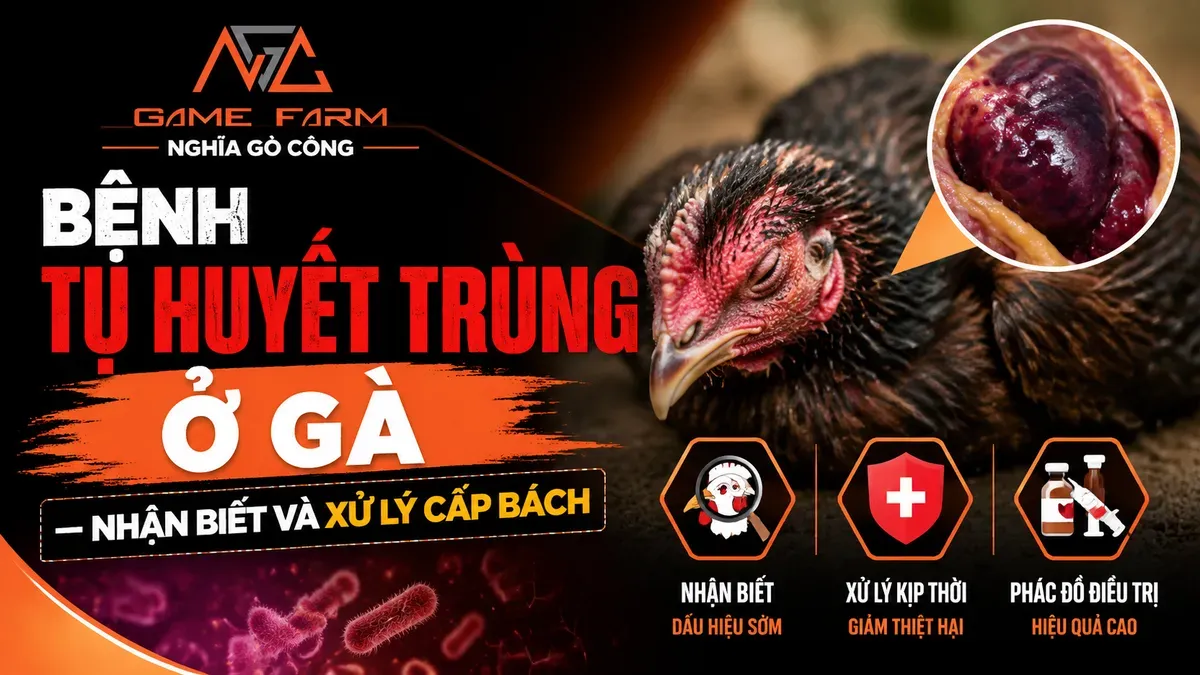 Bệnh tụ huyết trùng ở gà: nhận biết sớm, xử lý kịp thời