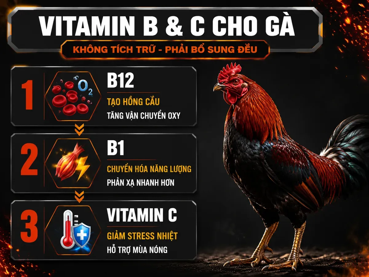 Nhóm vitamin tan trong nước: B complex và C