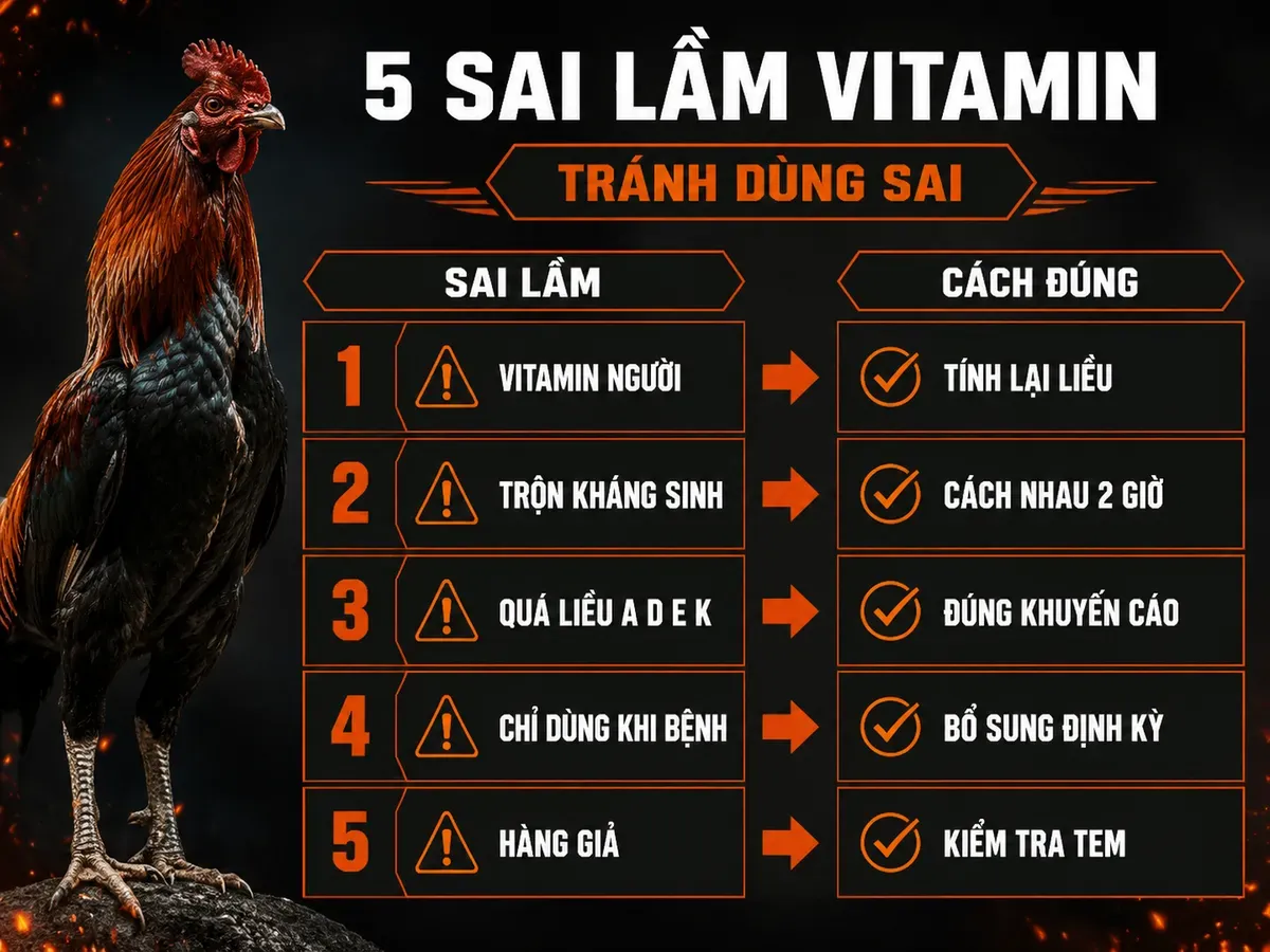Những sai lầm phổ biến khi bổ sung vitamin