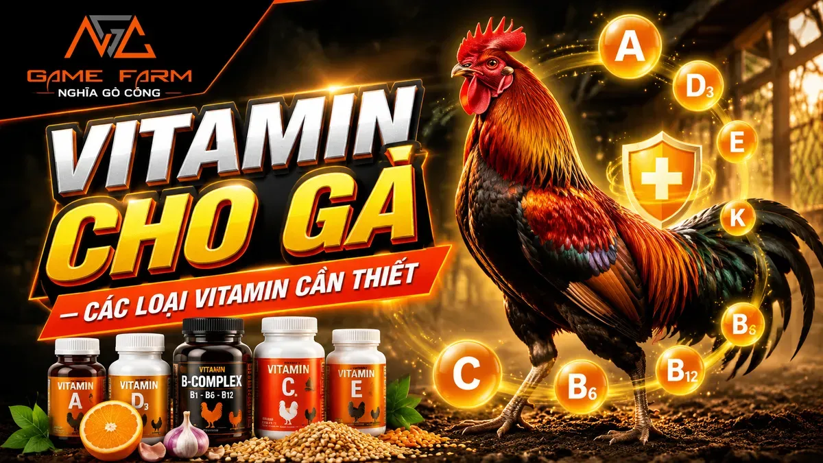 Vitamin cho gà: các loại cần thiết, liều dùng và phác đồ theo giai đoạn