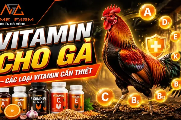 Vitamin cho gà: các loại cần thiết, liều dùng và phác đồ theo giai đoạn